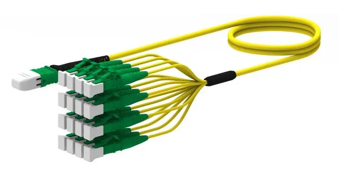 Ansamblu cablu fibră optică Breakout MPO (1×N).
